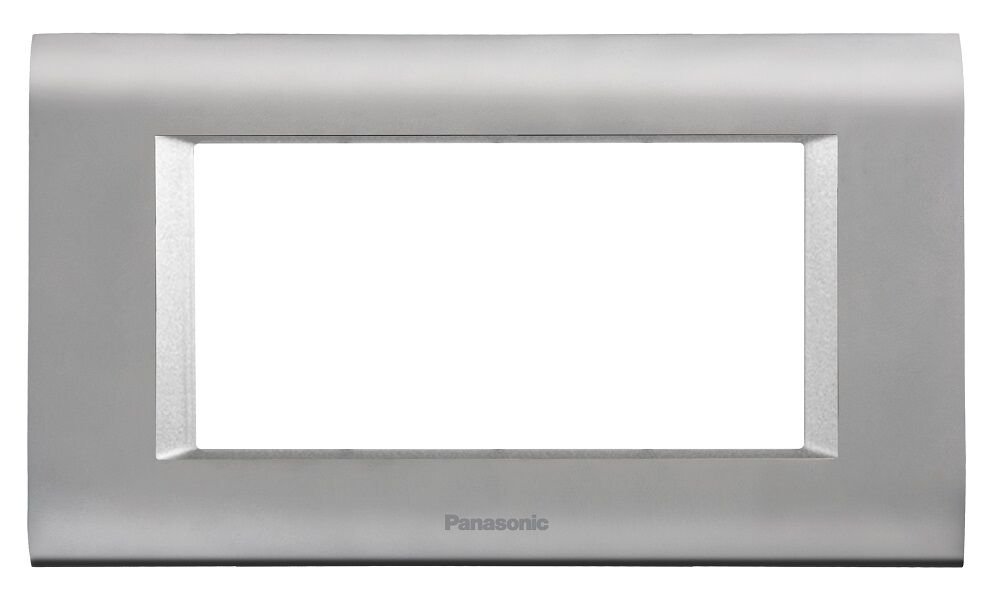 Viko Panasonic Thea 4M Sistema Chrome Matt+Metalik Beyaz Çerçeve - WVTF18445CM-TR