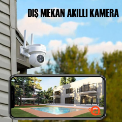 Cata 360 Derece Dönebilen Wi-Fi 3mp Akıllı Dış Mekan IP Kamera CT-4051