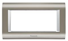 Viko Panasonic Thea 4M Sistema Inox+Metalik Beyaz Çerçeve - WVTF18445IN-TR