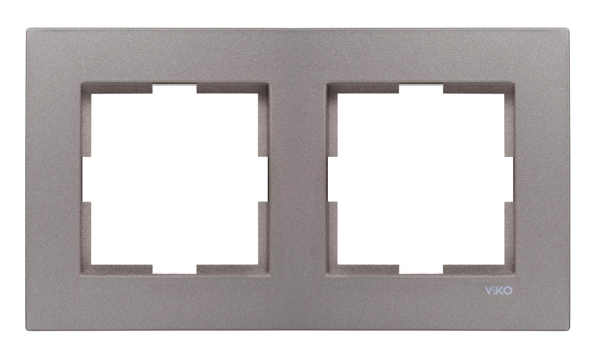 Viko Artline Novella Serisi ANTRASİT Renk Anahtar ve Priz Çeşitleri İkili Çerçeve