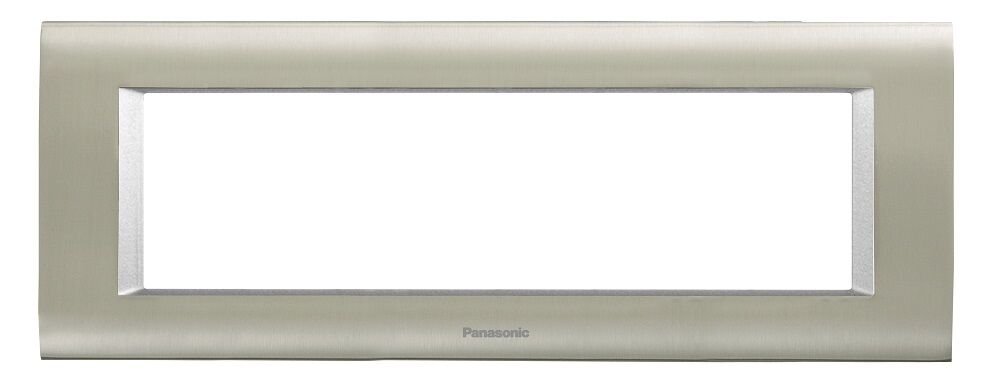 Viko Panasonic Thea 7M Sistema Inox Matt+Metalik Beyaz Çerçeve - WVTF18475IB-TR
