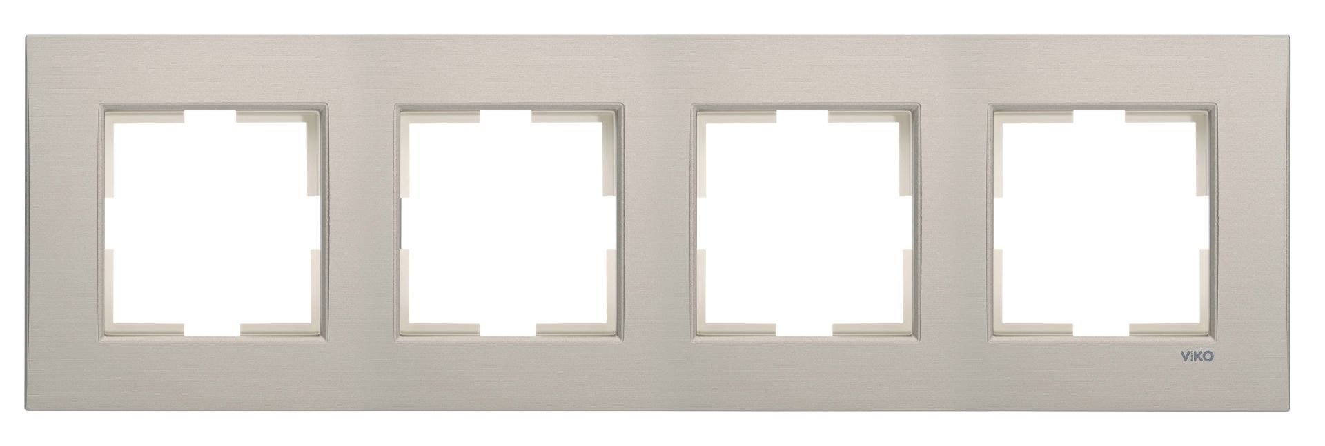 Viko Novella Eloxal Bronz Metal Dörtlü Çerçeve - 92192304