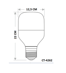 Cata 55W Beyaz Işık 6400 Kelvin Led Torch Ampul E-27 Duylu CT-4262