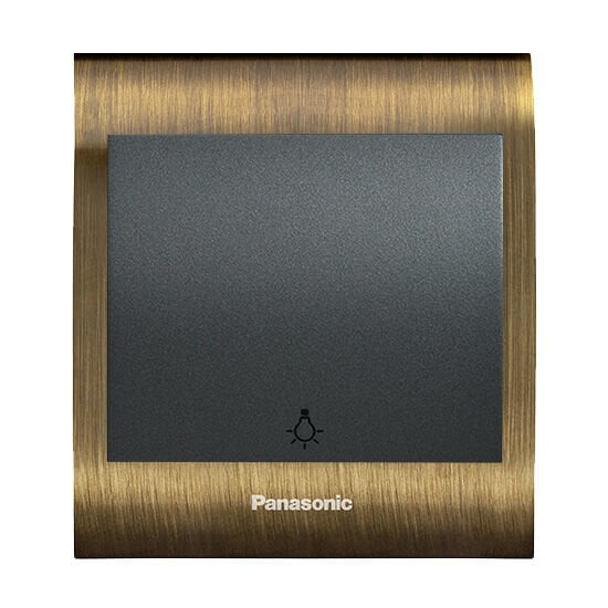 Viko Panasonic Thea Blu Light Anahtar, Çerçeve Antique+Dore, Kapak Füme