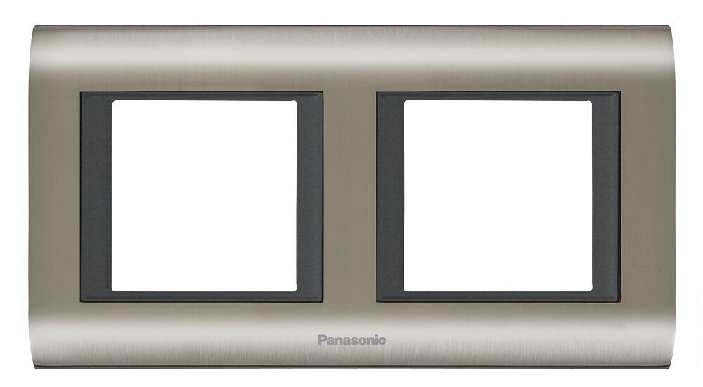 Viko Panasonic Thea 2x2M Sistema Inox+Füme Çerçeve - WVTF18485IG-TR