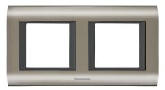Viko Panasonic Thea 2x2M Sistema Inox+Füme Çerçeve - WVTF18485IG-TR