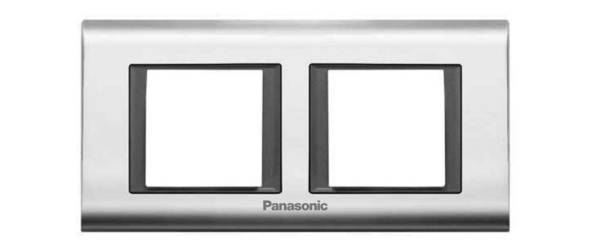 Viko Panasonic Thea 2x2M Sistema Chrome+Füme Çerçeve - WVTF18485KF-TR