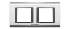 Viko Panasonic Thea 2x2M Sistema Chrome+Füme Çerçeve - WVTF18485KF-TR
