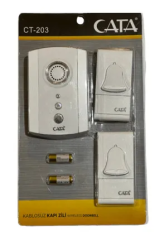 Cata Uzaktan Kumandalı Zil (1 Zil + 2 Buton) CT-203