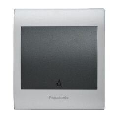 Viko Panasonic Thea Blu Light Anahtar, Çerçeve Chrome Matt+Beyaz, Kapak Füme
