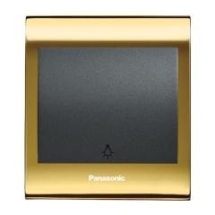 Viko Panasonic Thea Blu Light Anahtar, Çerçeve Gold+Dore, Kapak Füme