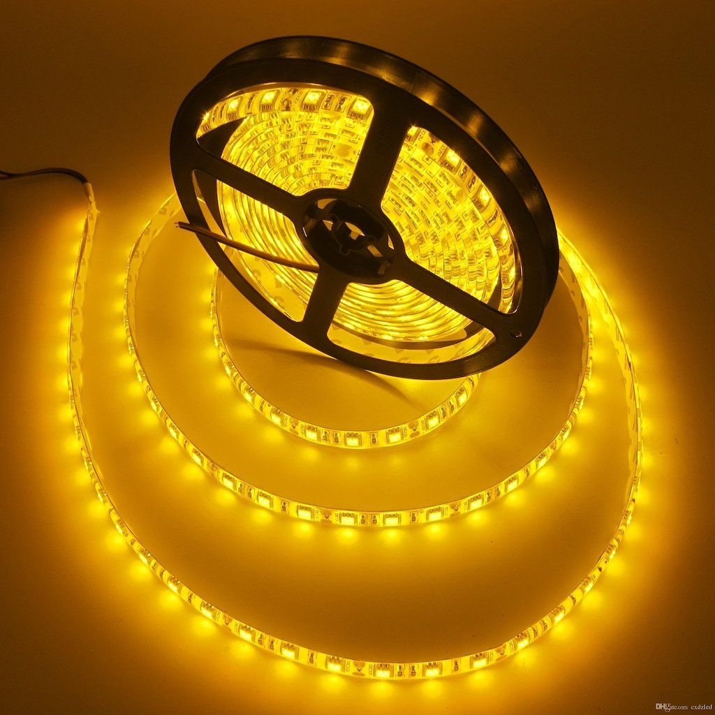 Cata 12 Volt İç Mekan 10 Çipli Şerit Led Amber CT-4485 [5 Metre]