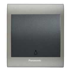 Viko Panasonic Thea Blu Light Anahtar, Çerçeve Inox+Beyaz, Kapak Füme