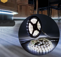 Cata 12 Volt Dış Mekan IP44 Slikonlu 10 Çipli Şerit Led Beyaz Işık 6500k CT-4487 [5 Metre]