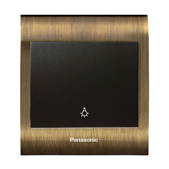 Viko Panasonic Thea Blu Light Anahtar, Çerçeve Antique+Dore, Kapak Siyah