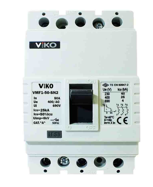 Viko 3X50 Amper 25kA Sabit Kompakt Şalter VMF1-50-SN2