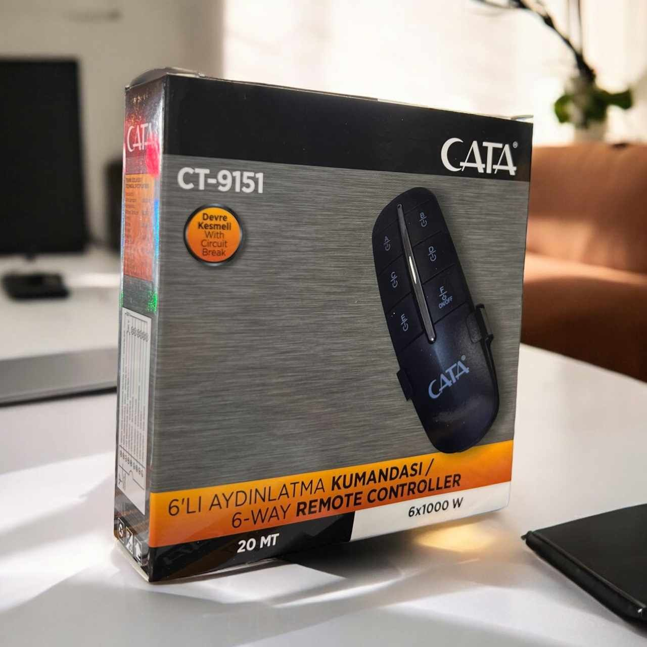 Cata 6x1000W 6 Kanallı Avize Kumandası CT-9151