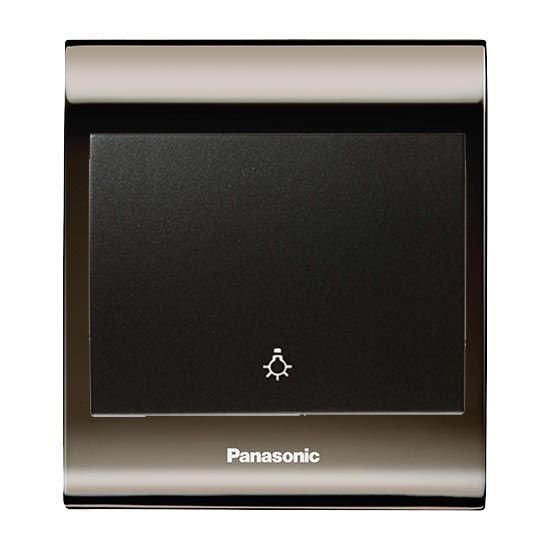 Viko Panasonic Thea Blu Light Anahtar, Çerçeve Una+Füme, Kapak Siyah