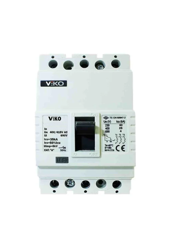 Viko 3X630 Amper 50kA Sabit Kompakt Şalter VMF5-630-SN2