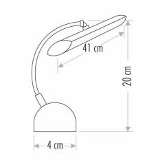 Cata Kuğu 7W Siyah Ledli Resim Ayna Aplik ct-5212S