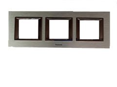 Viko Panasonic Thea 3x2M Ultima Metal Eloxal Gümüş Renk Çerçeve - WVTF28595AS-TR