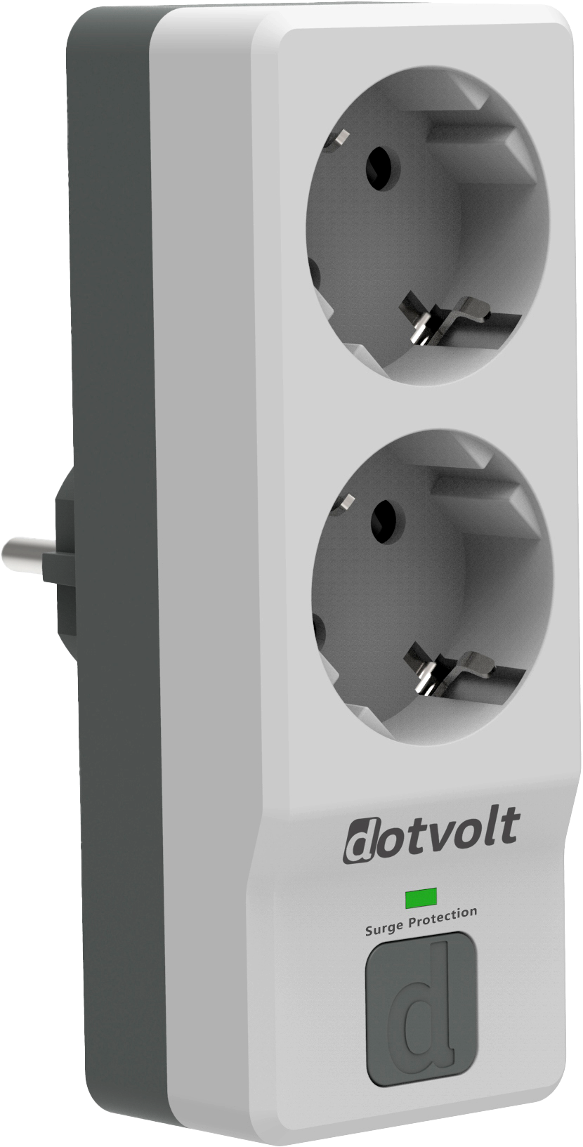 Dotvolt İkili Akım Korumalı Priz Beyaz Anahtarlı Surge Hunter 1050 Joule