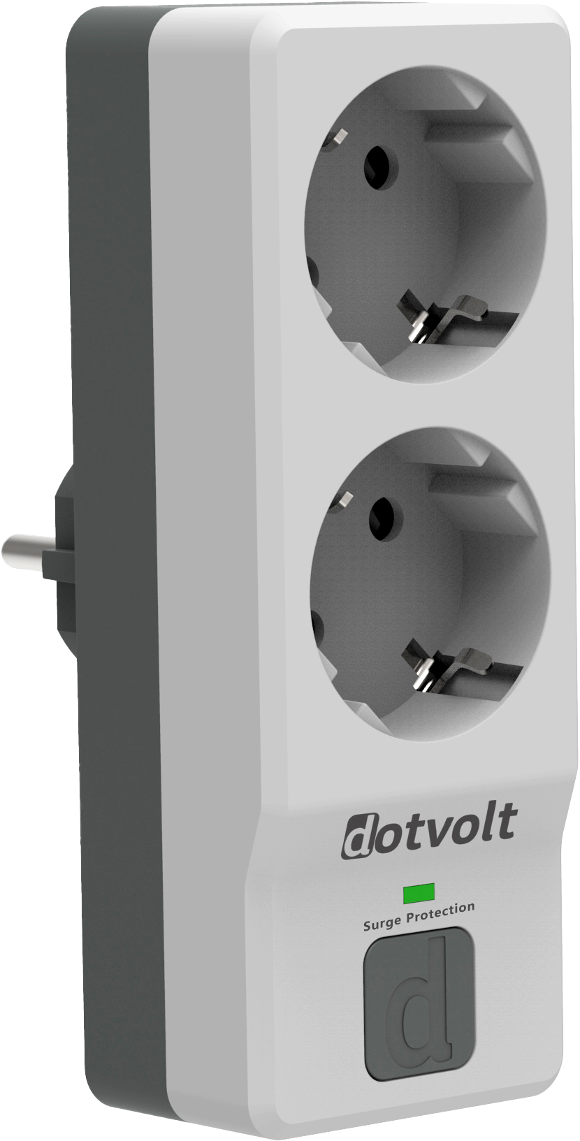 Dotvolt İkili Akım Korumalı Priz Beyaz Anahtarlı Surge Hunter 1050 Joule
