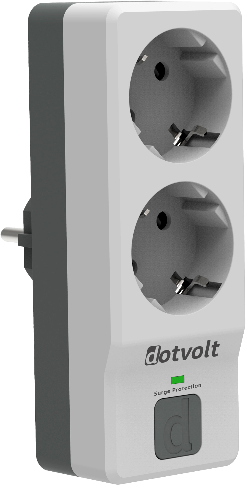 Dotvolt İkili Akım Korumalı Priz Beyaz Anahtarlı Surge Hunter 1050 Joule