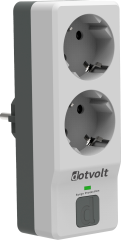 Dotvolt İkili Akım Korumalı Priz Beyaz Anahtarlı Surge Hunter 1050 Joule