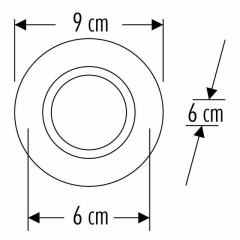Cata Papatya Dekoratif Cam Spot Ct-6596