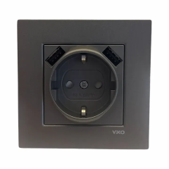 Viko Artline Novella 2 Usbli Topraklı Priz Komple 9300AA92