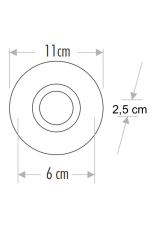 Cata İpek Led Çerçeveli Dekoratif Cam Spot Ct-6639