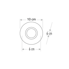 Cata Gardenya Led Çerçeveli Dekoratif Cam Spot Ct-6600