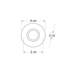 Cata Karanfil Led Çerçeveli Dekoratif Cam Spot Ct-6595