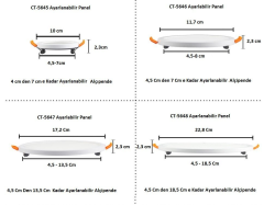 Cata 15W Plus Slim Led Ayarlanabilir Led Panel Aydınlatma ct-5647