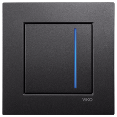 Viko Artline Novella S Dokunmatik Slider/Dimmer Füme RLC 60W-300W/VA 92065408