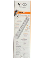 Viko Multi-let 6'lı Akım/Şok Korumalı Grup Priz Topraklı 1.5 Metre 1050 Joule - 90117631