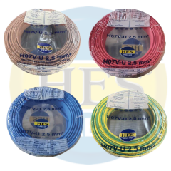 Hes Kablo 2,5 mm² Nya Tam Bakır TSE Kablo H057V-U  - 100 Metre