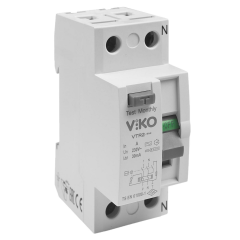 Viko 2x63 Amper 30 Miliamper Monofaze Kaçak Akım Rölesi - VTR2-6330