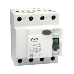 Viko 4x32 Amper 30 Miliamper Trifaze Kaçak Akım Rölesi - VTR4-3230